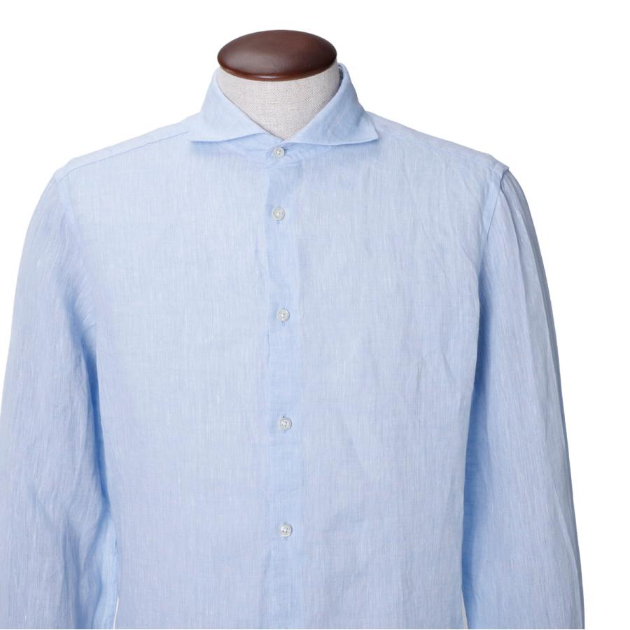 ネット直販店 ギローバー GUY ROVER リネンシャツ WASH ホリゾンタルカラーシャツ メンズ 3350v2110l-531300-2