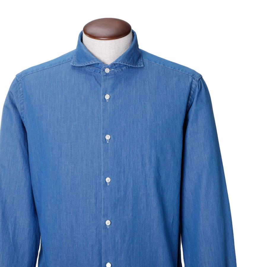 GUY ROVER ギローバー デニムシャツ WASH ホリゾンタルカラー