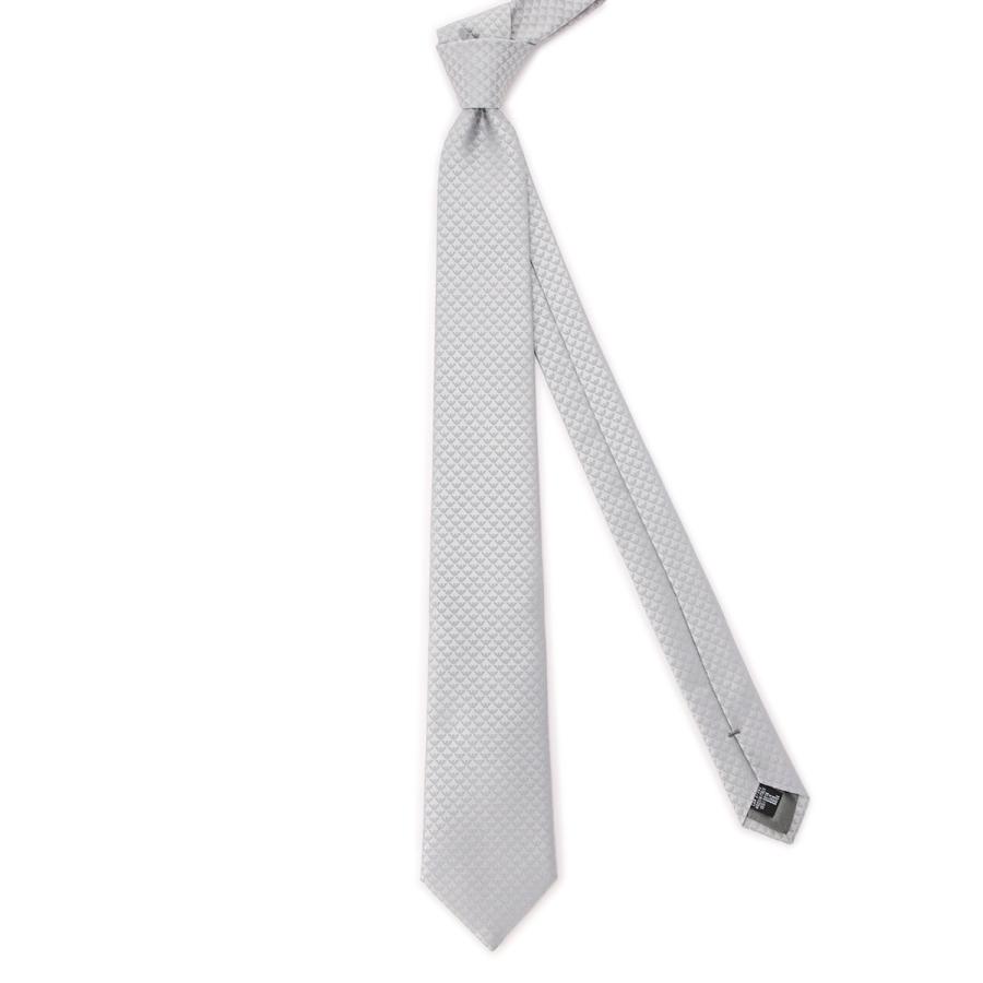 【美品】　ジョルジオアルマーニ　ブランド　ネクタイ　シルバー　銀　無地　ソリッド ☆即発 美品 Giorgio Armani ネクタイ シルバー 無地 ソリッド - メルカリ