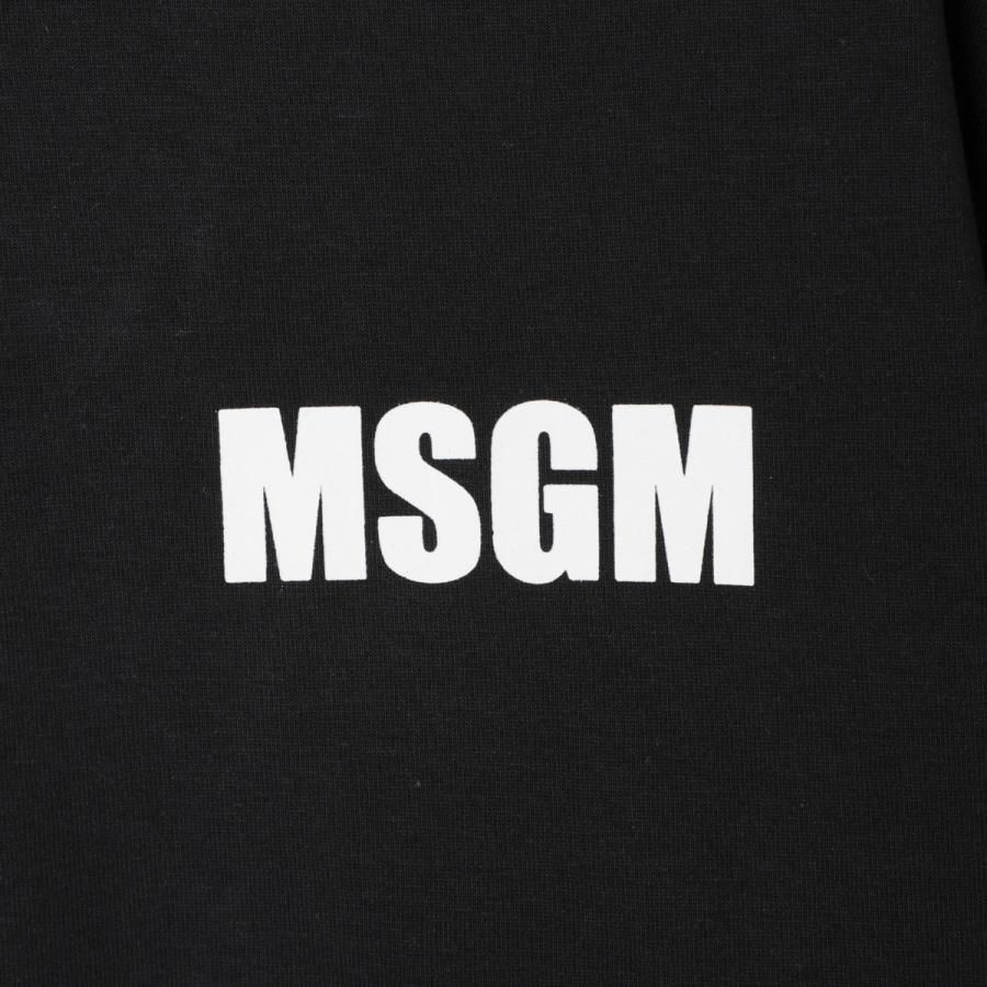 エムエスジーエム MSGM クルーネックTシャツ クロップドTシャツ レディース 3441mdm105-237002-99｜mb-y｜06