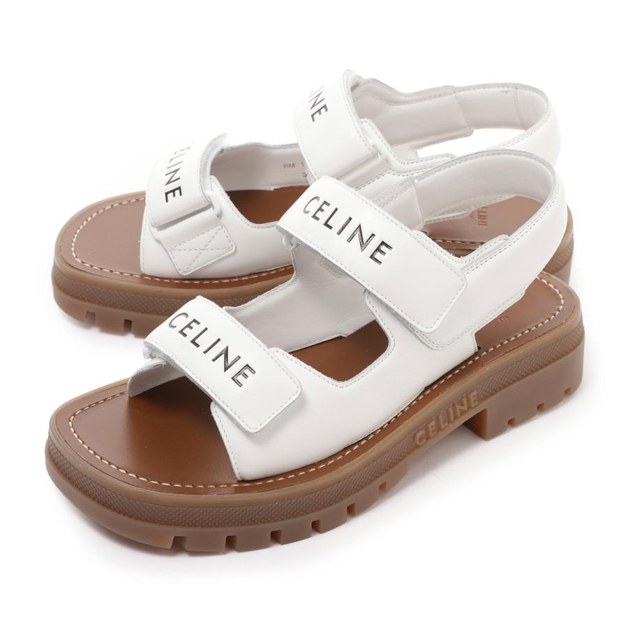 CELINE セリーヌ サンダル LEO ホワイト レディース 34566-3338c-01oa 