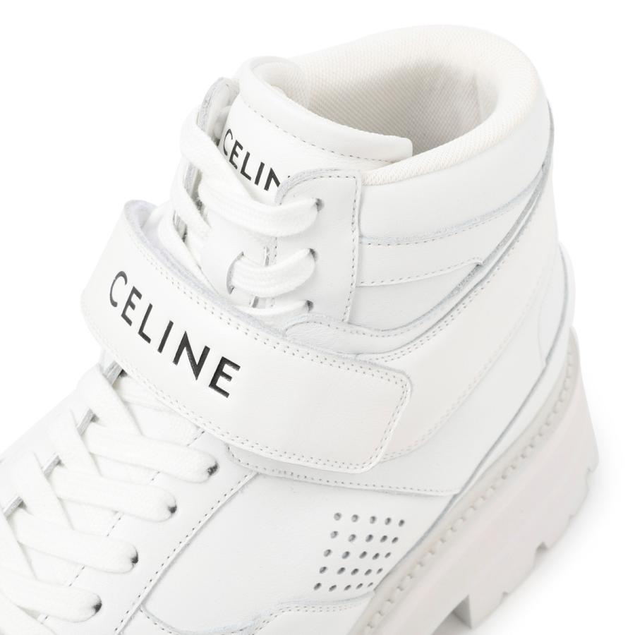 CELINE ハイカットスニーカー　ホワイト　厚底　サイズ41 26cm CELINE ハイカットスニーカー ホワイト 厚底 サイズ41 26cm