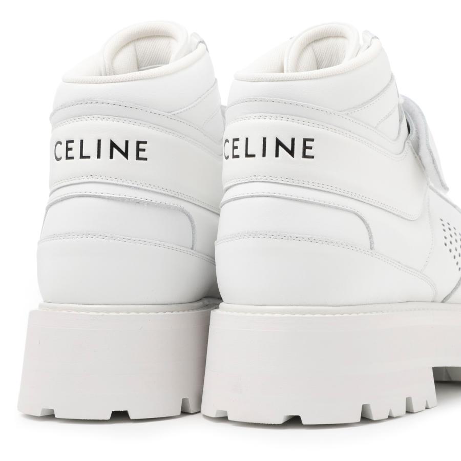CELINE ハイカットスニーカー　ホワイト　厚底　サイズ41 26cm CELINE ハイカットスニーカー ホワイト 厚底 サイズ41 26cm