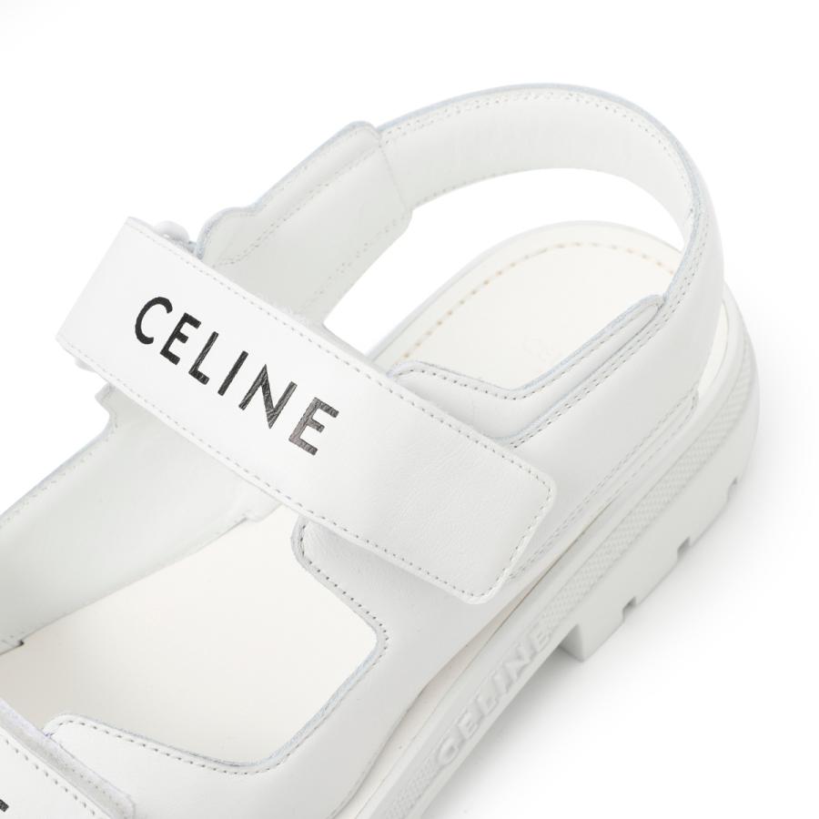 セリーヌ CELINE サンダル CELINE LEO 大きいサイズあり ホワイト メンズ 34675-3338c-01op