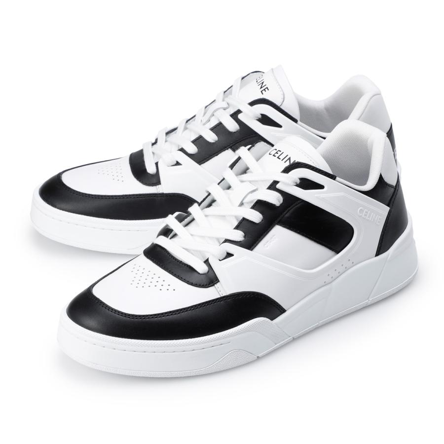 天　CT-07 CELINE ロースニーカー　39 CELINE TRAINER CT-07 LOW LACE-UP SNEAKER in CALFSKIN - OPTIC
