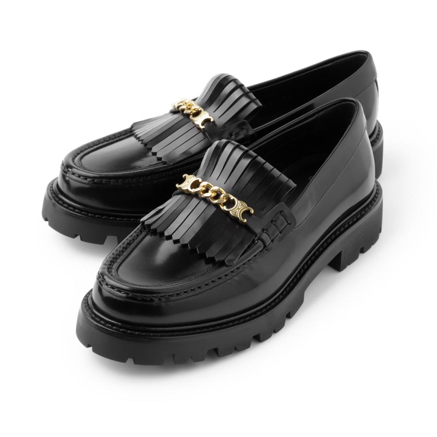 CELINE セリーヌ ローファー MARGARET CHUNKY LOAFER FRINGES&TRIOMPHE 