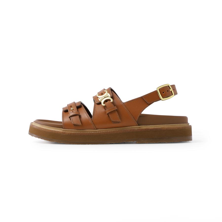 新作☆【CELINE】ティッピ サンダル CELINE セリーヌ サンダル TIPPI TRIOMPHE WEDGE SANDAL 30