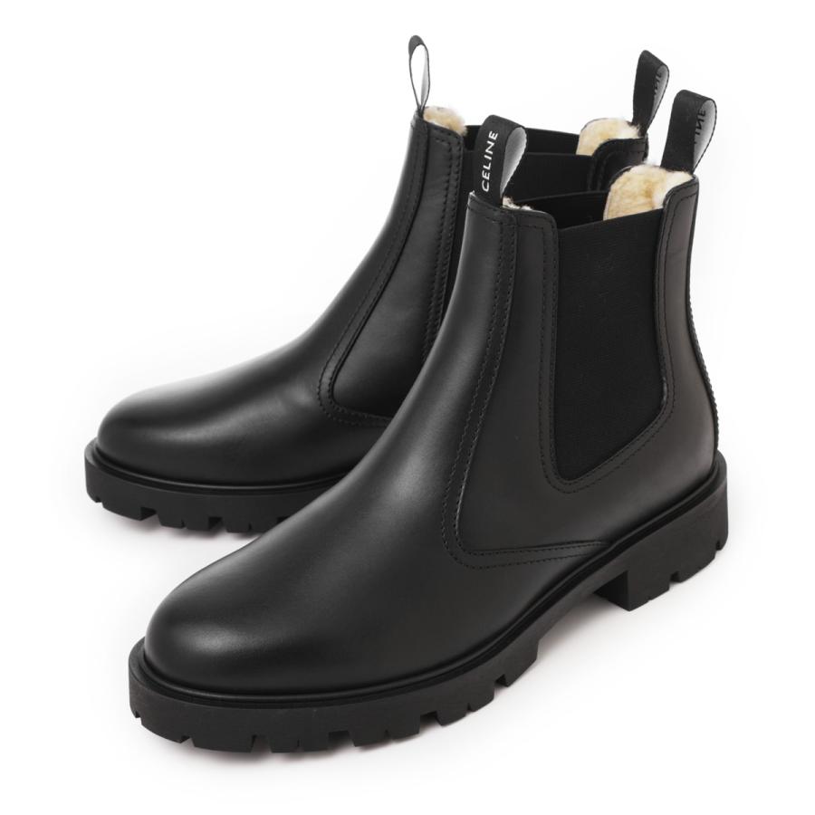 セリーヌ CELINE チェルシーブーツ CHELSEA BOOT WITH SHEARLING 15 大きいサイズあり ブラック メンズ 36183-3554c-38noの画像