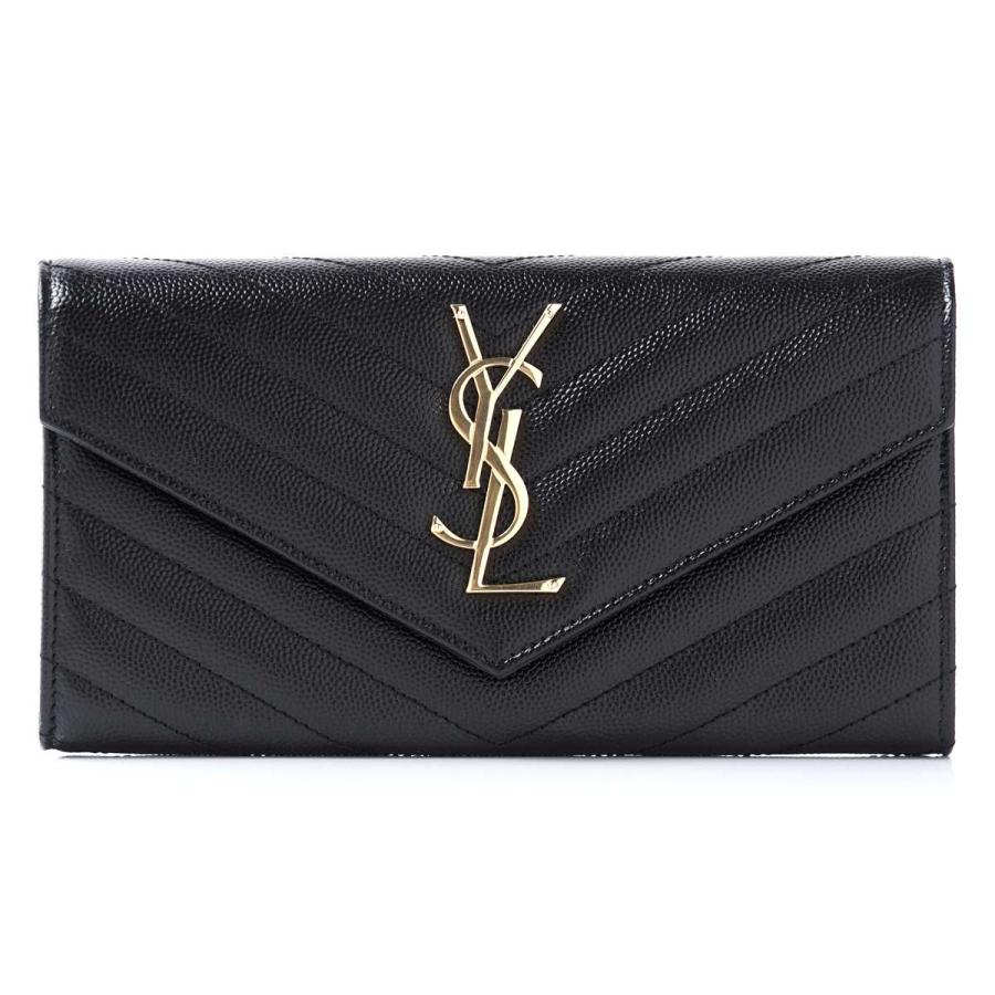 【極美品】SAINT LAURENT サックドジュール　手帳型長財布　ブラック 極美品】SAINT LAURENT サックドジュール 手帳型長財布 ブラック Saint