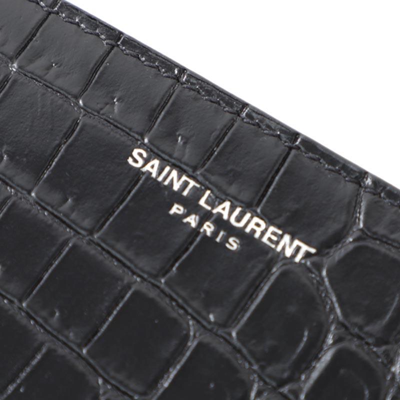 サンローラン SAINT LAURENT マネークリップ BILL CLIP WALLET 財布 ブラック メンズ 378005-dzede-1000｜mb-y｜06