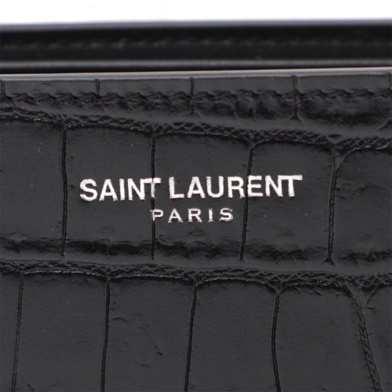 サンローラン SAINT LAURENT 2つ折り財布 小銭入れ付き EAST/WEST ブラック メンズ 396303-dzede-1000｜mb-y｜07