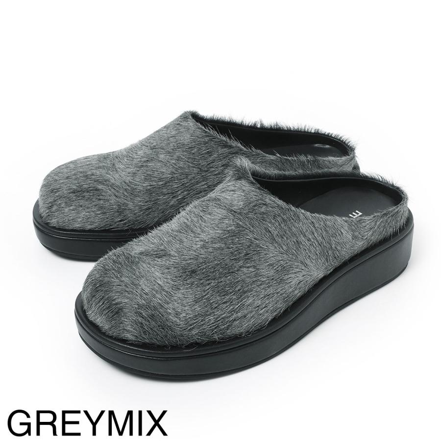 モヒ MOHI サンダル PONY ハラコ クロッグ 厚底 スリッポン ミュール