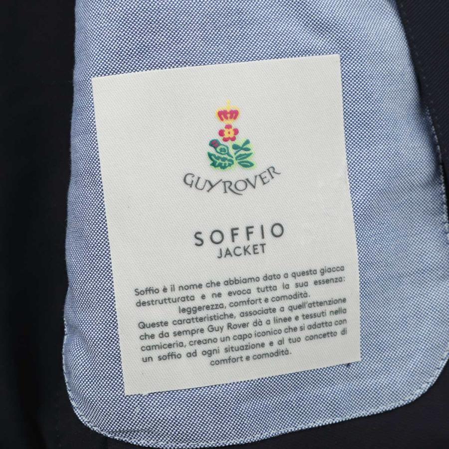 ギローバー GUY ROVER 2つボタン ジャケット SOFFIO JACKET シングルジャケット 大きいサイズあり ブルー メンズ 39grg01m-251561-89の画像