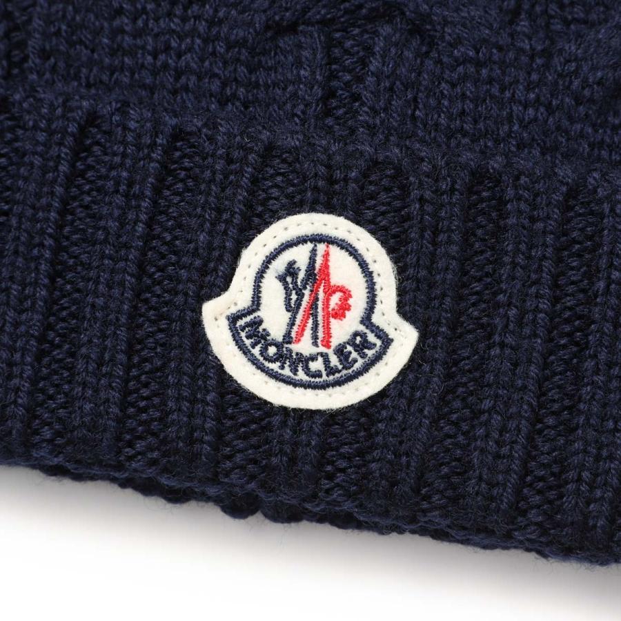 MONCLER メンズ ニットキャップ ビーニー ブラック ニットキャップ : ハット＆ベレー 向けの メンズ | モンクレール
