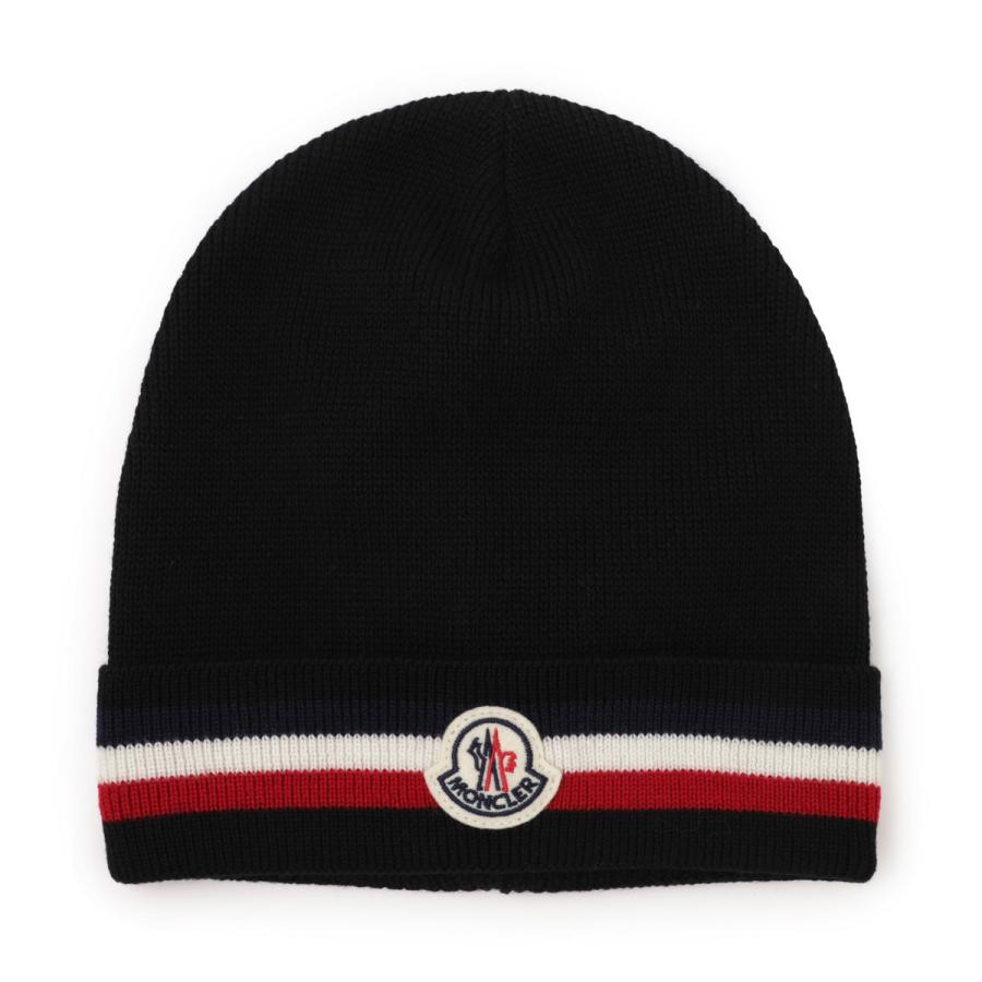 MONCLER（モンクレール） ニットキャップ ビーニー ブラック メンズ