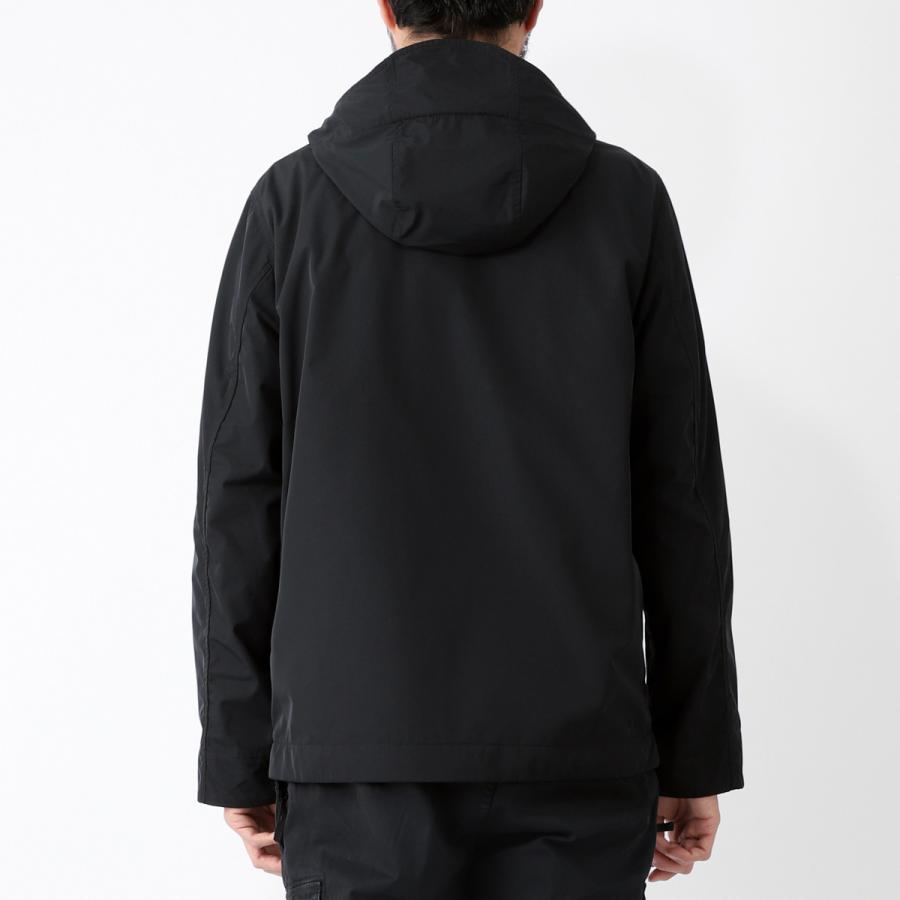 Stone  ブラック フード付きブルゾン Stone 黒 フード付きブルゾン STONE ISLAND ストーンアイランド