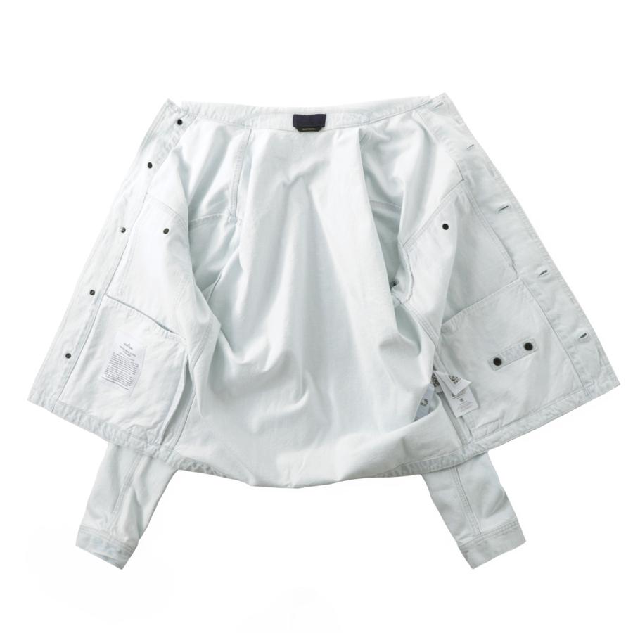 ストーンアイランド STONE ISLAND デニムジャケット 4100006 INDIGO DENIM-ULTRA BLEACHED STONE ISLAND DENIM RESEARCH コーチジャケット ブルー メンズの画像