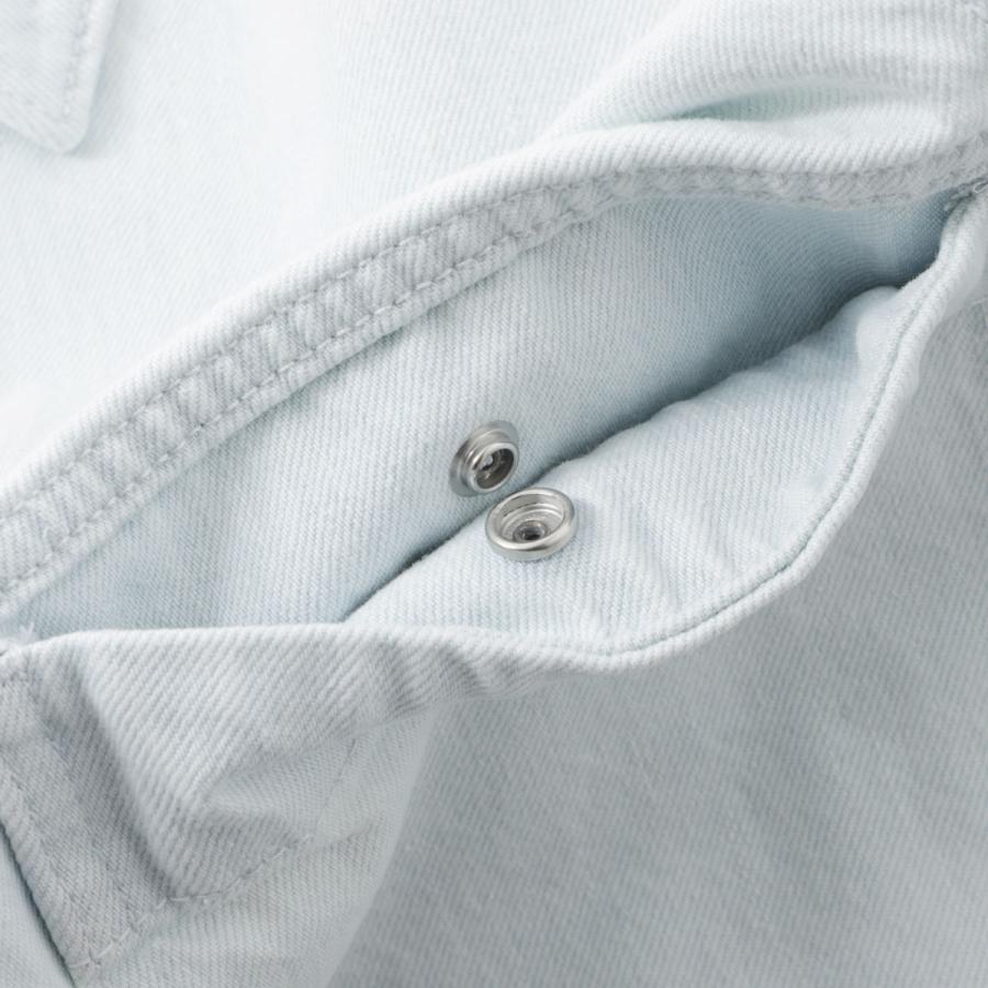 ストーンアイランド STONE ISLAND デニムジャケット 4100006 INDIGO DENIM-ULTRA BLEACHED STONE ISLAND DENIM RESEARCH コーチジャケット ブルー メンズの画像