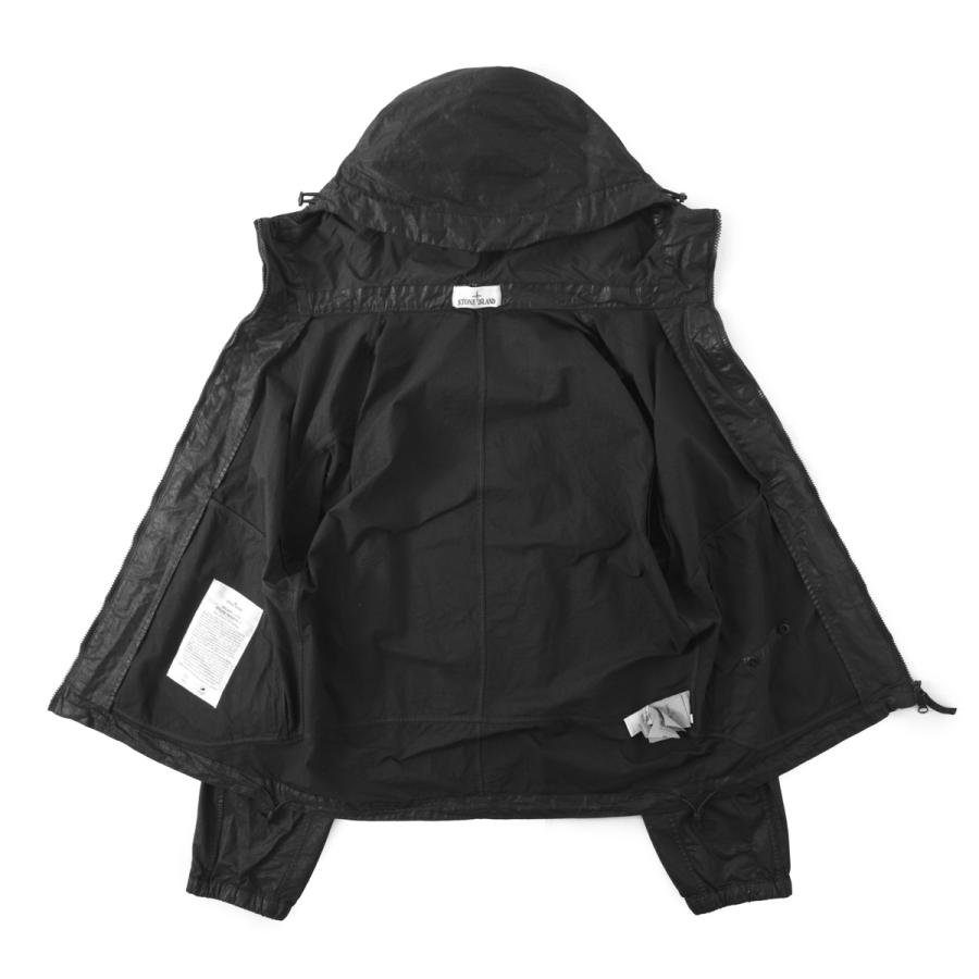 ストーンアイランド STONE ISLAND ナイロンジャケット 4100053 ORGANIC-LOOK NYLON PANAMA-TC フーデッド ジャケット ブラック メンズ l1s154100053-s0069-v0029の画像