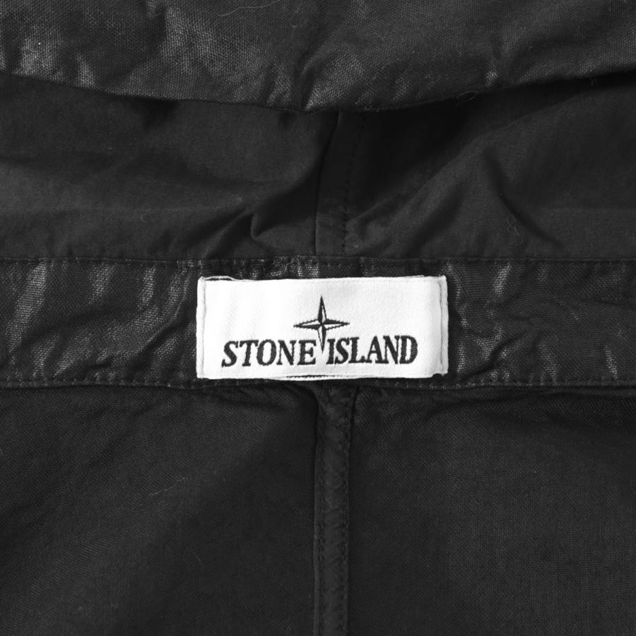 ストーンアイランド STONE ISLAND ナイロンジャケット 4100053 ORGANIC-LOOK NYLON PANAMA-TC フーデッド ジャケット ブラック メンズ l1s154100053-s0069-v0029の画像