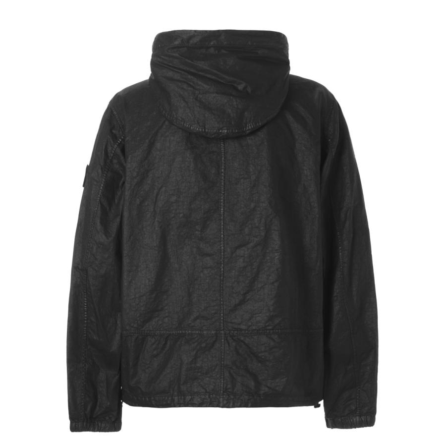ストーンアイランド STONE ISLAND ナイロンジャケット 4100053 ORGANIC-LOOK NYLON PANAMA-TC フーデッド ジャケット ブラック メンズ l1s154100053-s0069-v0029の画像