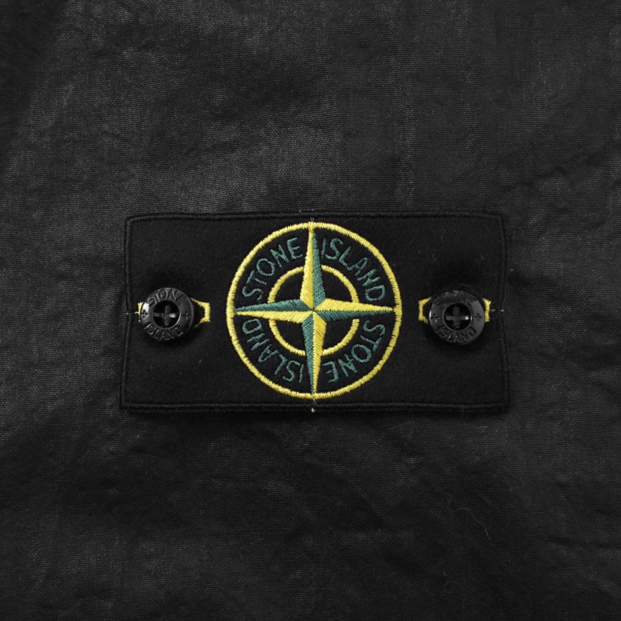 ストーンアイランド STONE ISLAND ナイロンジャケット 4100053 ORGANIC-LOOK NYLON PANAMA-TC フーデッド ジャケット ブラック メンズ l1s154100053-s0069-v0029の画像