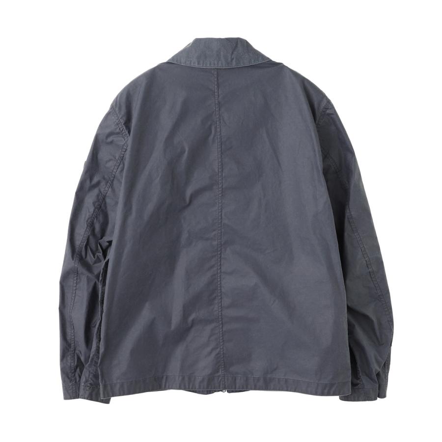 ストーンアイランド STONE ISLAND コーチジャケット 4100054 WAXED PIGMENT COTTON TELA ワックスコーティング ジャケット ブルー メンズの画像