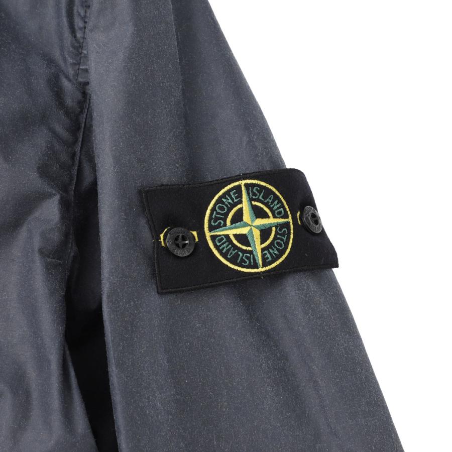 ストーンアイランド STONE ISLAND コーチジャケット 4100054 WAXED PIGMENT COTTON TELA ワックスコーティング ジャケット ブルー メンズの画像