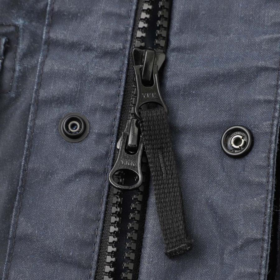 ストーンアイランド STONE ISLAND コーチジャケット 4100054 WAXED PIGMENT COTTON TELA ワックスコーティング ジャケット ブルー メンズの画像