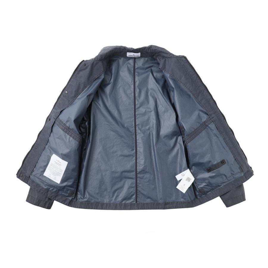 ストーンアイランド STONE ISLAND コーチジャケット 4100054 WAXED PIGMENT COTTON TELA ワックスコーティング ジャケット ブルー メンズの画像