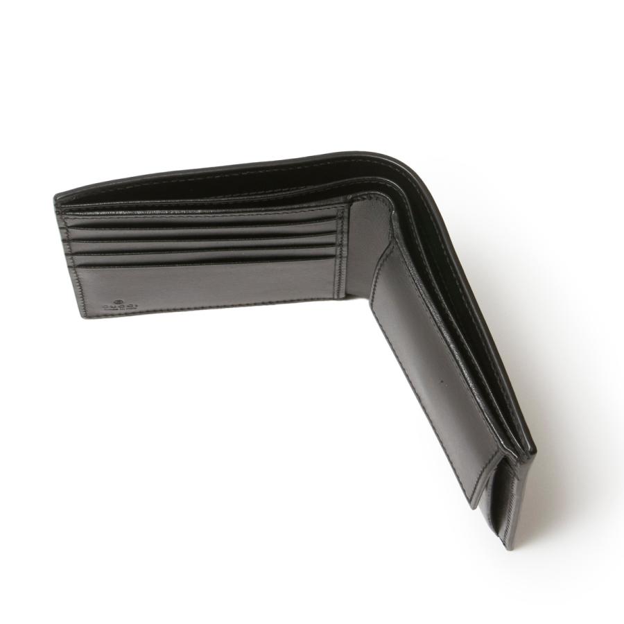 GUCCI グッチ 2つ折り財布 小銭入れ付き GG Marmont ブラック