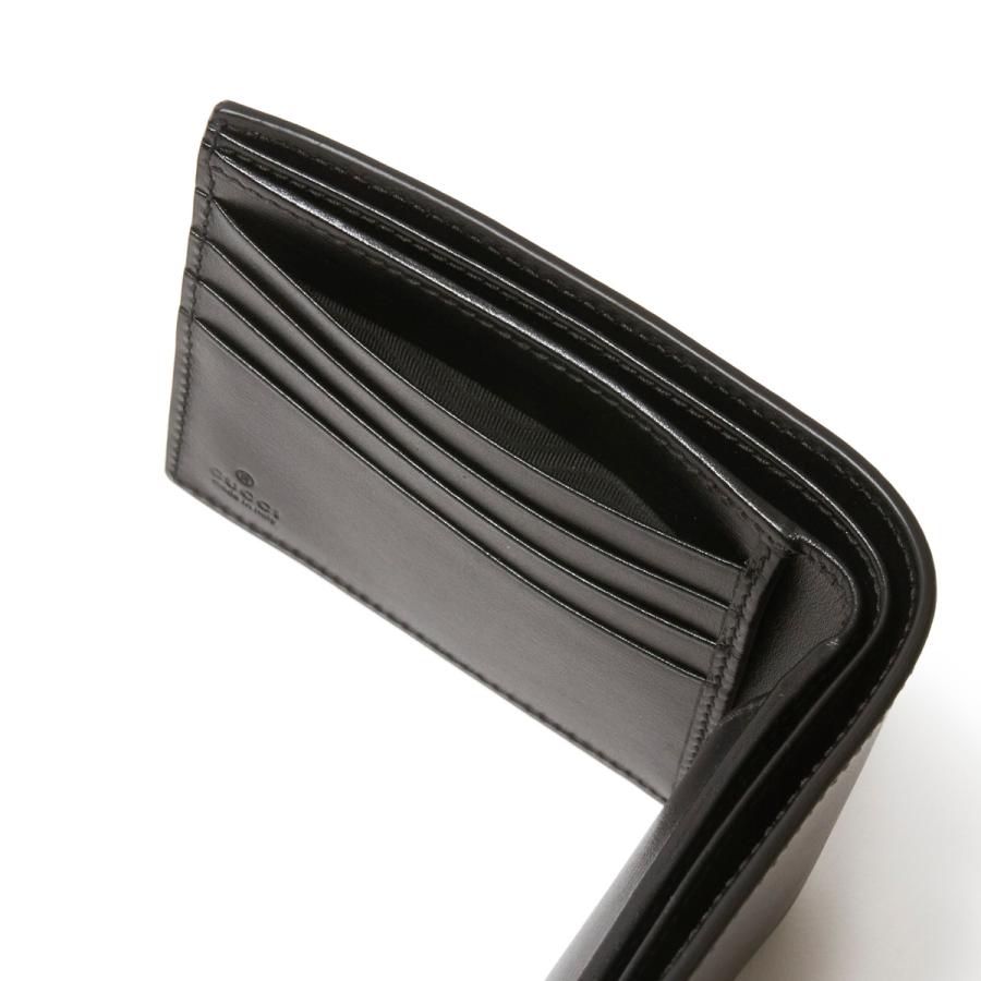 GUCCI グッチ 2つ折り財布 小銭入れ付き GG Marmont ブラック