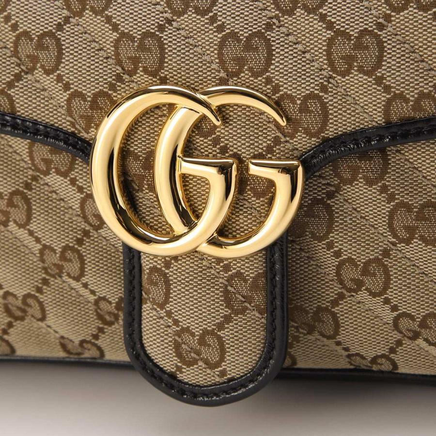 グッチ GUCCI ショルダーバッグ GGマーモント ベージュ レディース 443497-hvkeg-9772