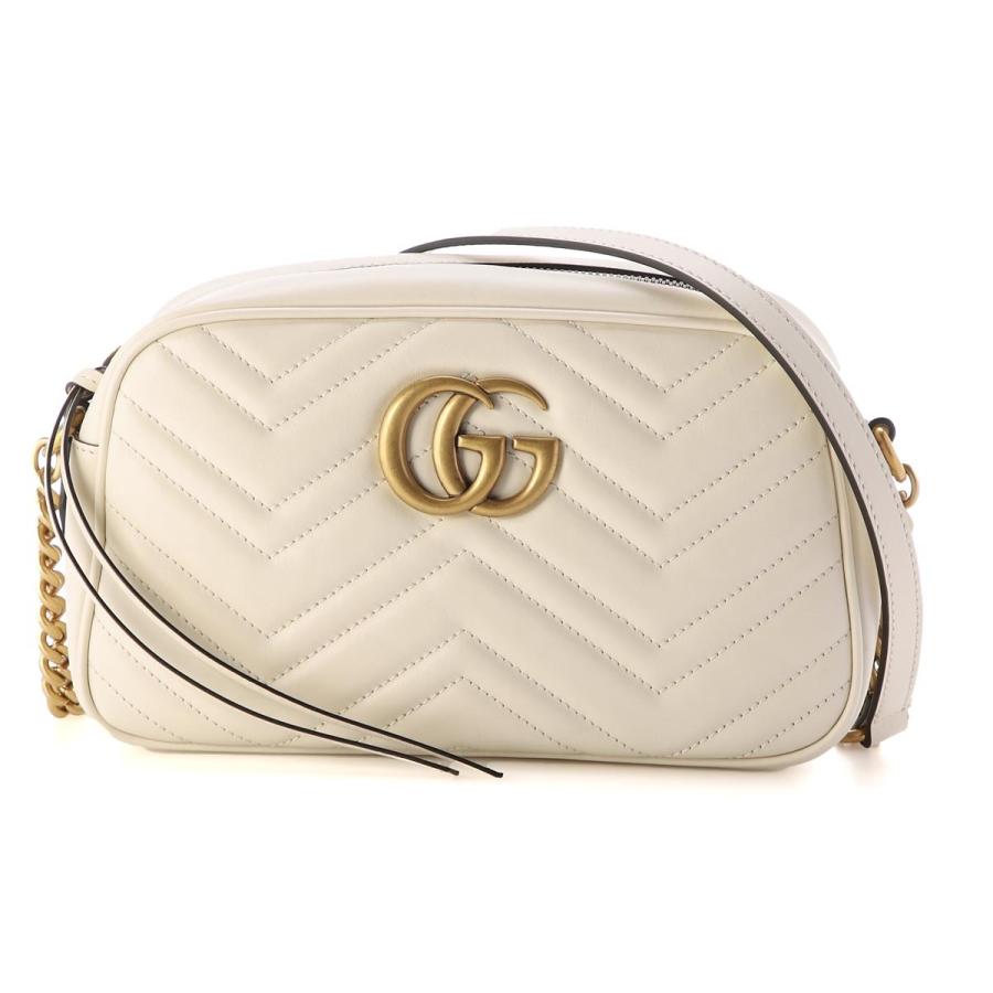 グッチ GUCCI ショルダーバッグ GG MARMONT マーモント ホワイト ...