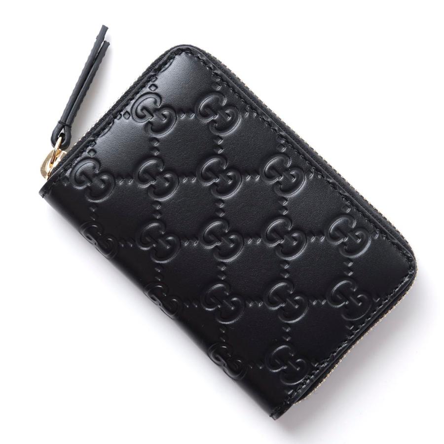 GUCCI（グッチ） カードケース SIGNATURE ブラック レディース 447939