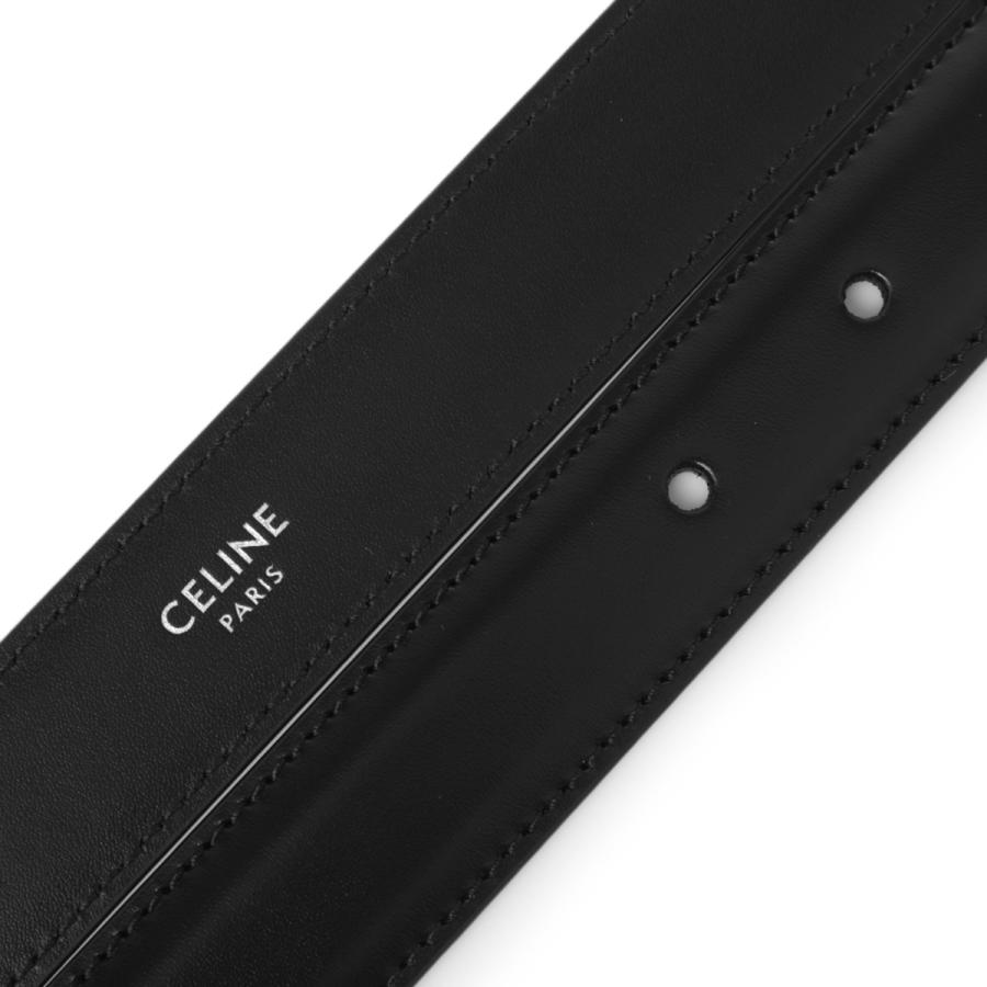 セリーヌ CELINE ベルト MEDIUM 25MM ブラック メンズ 45aka-3a01-38siの画像
