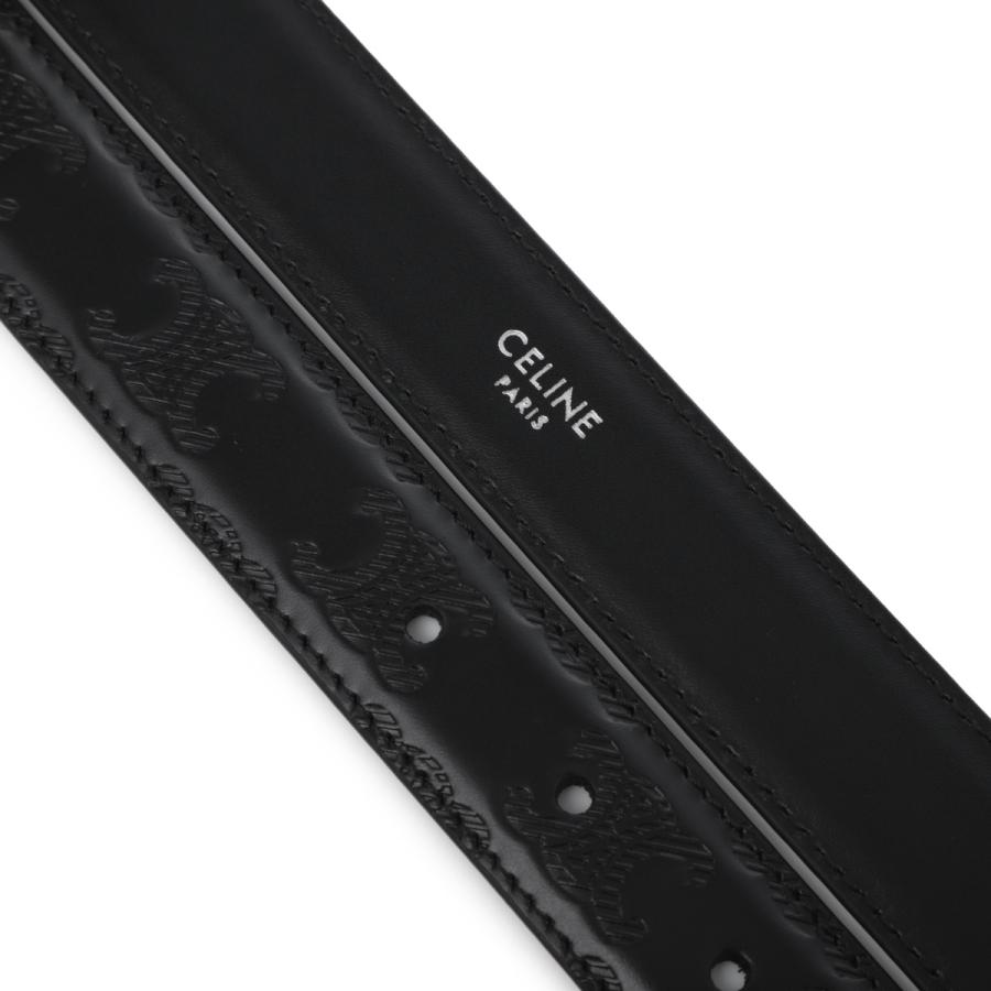 CELINE（セリーヌ） ベルト MEDIUM 25MM ブラック メンズ 45aka-3anp