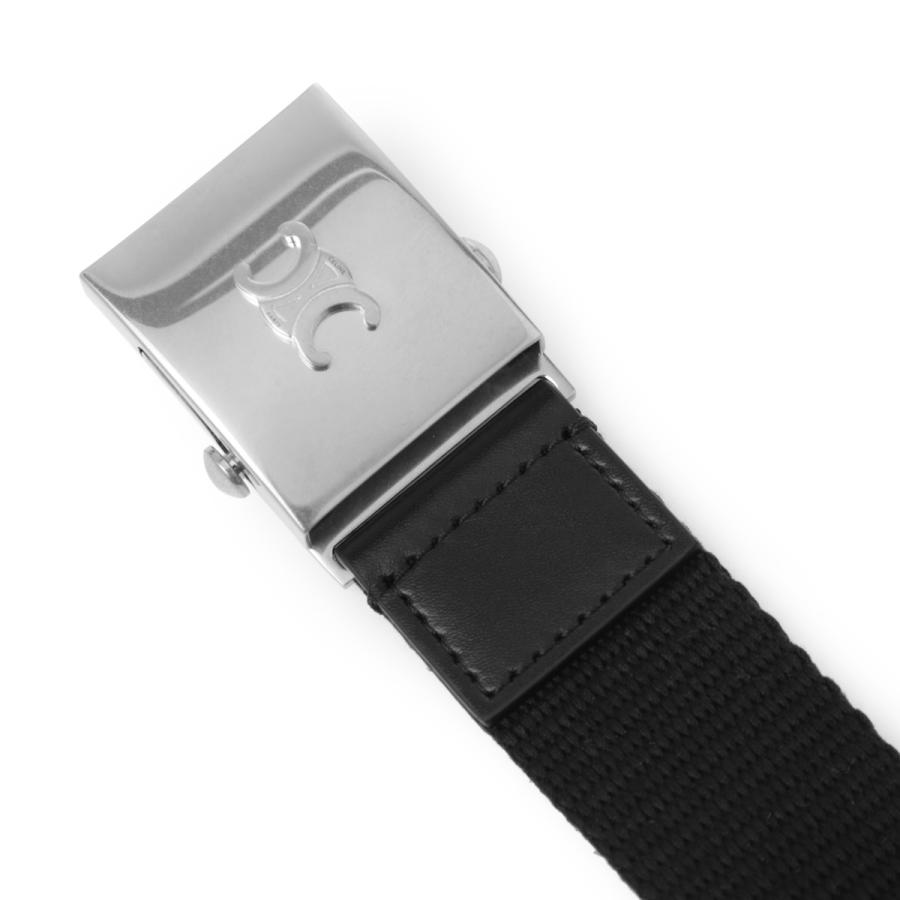 CELINE（セリーヌ） ベルト LARGE 30MM スケーターベルト ブラック