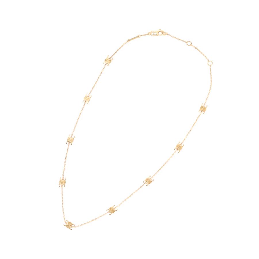 CELINE（セリーヌ） ネックレス MINI TRIOMPHE NECKLACE ゴールド 
