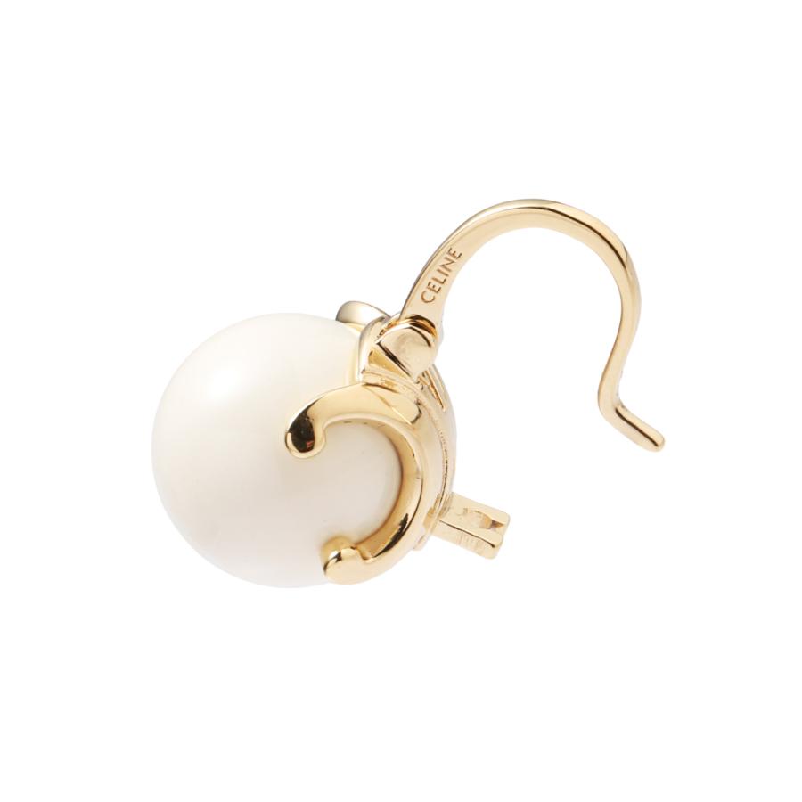 【完全正規品】CELINE セリーヌ ゴールドピアス セリーヌ ピアス CELINE TRIOMPHE SOLITAIRE EARRINGS メタル