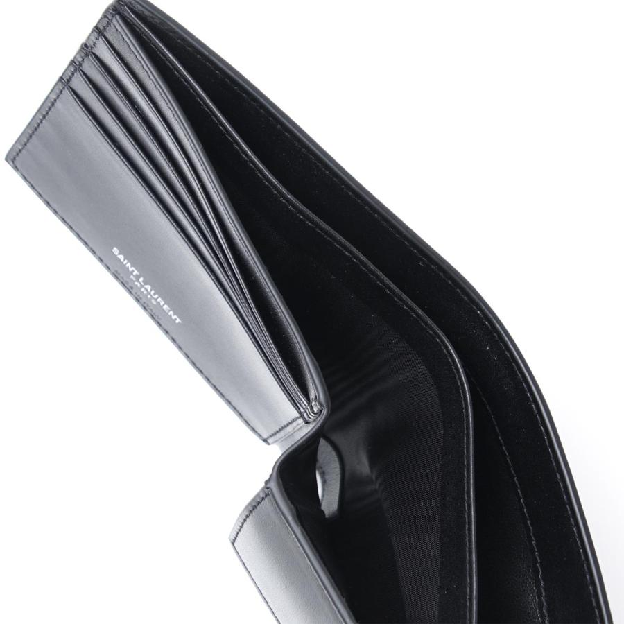 SAINT LAURENT サンローラン 2つ折り財布 小銭入れ付き ブラック