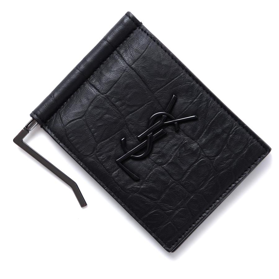 サンローラン SAINT LAURENT マネークリップ ブラック メンズ 485630 