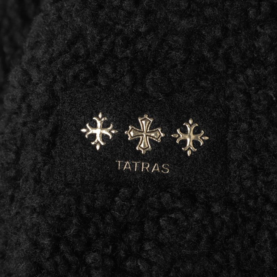 レディース TATRAS 24AW LUELA オーバーサイズ ボア ジャケット 01 黒