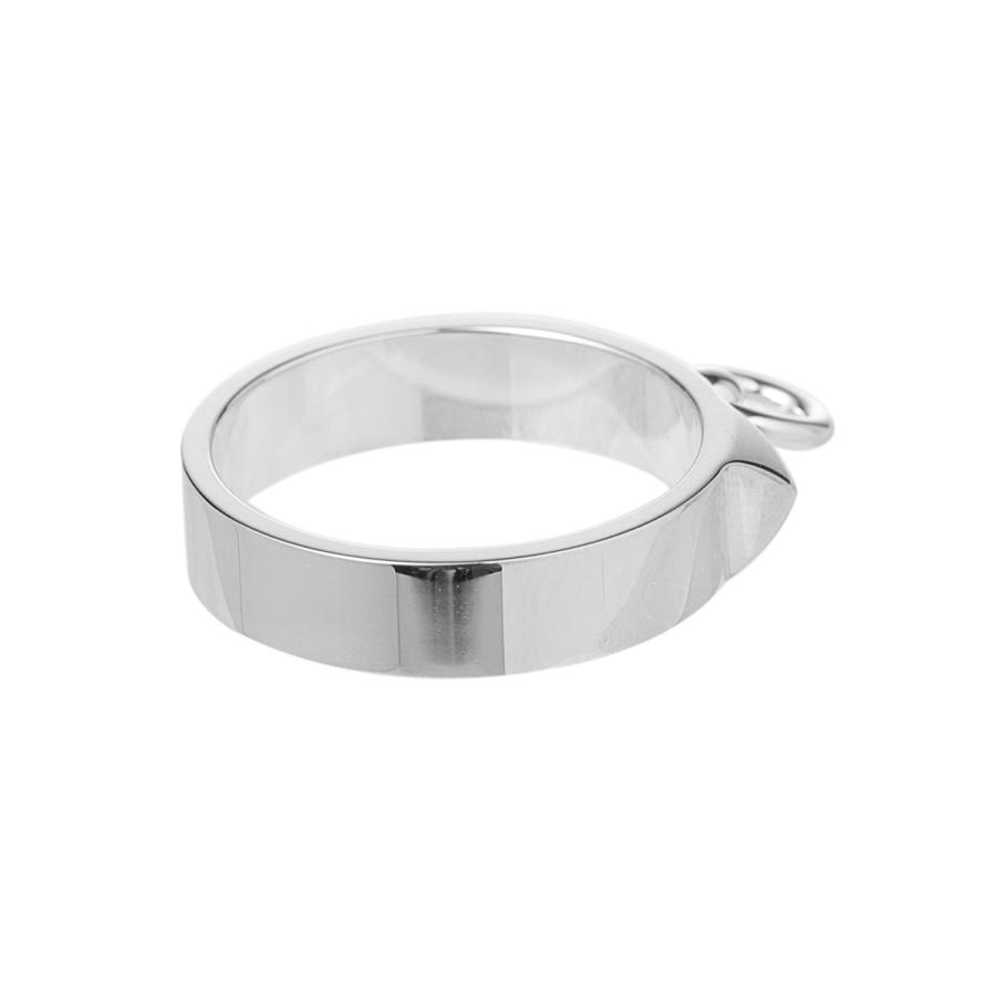 HERMES レザーリング シルバー エルメス HERMES リング COLLIER DE CHIEN RING 指輪 シルバー