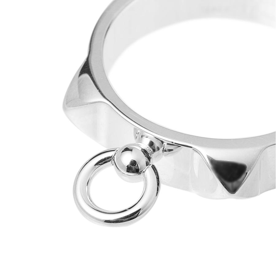 HERMES リング 4her13-01015 エルメス HERMES リング COLLIER DE CHIEN RING 指輪 シルバー メンズ