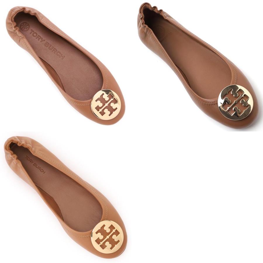 トリーバーチ TORY BURCH パンプス MINNIE TRAVEL BALLET ブラウン 