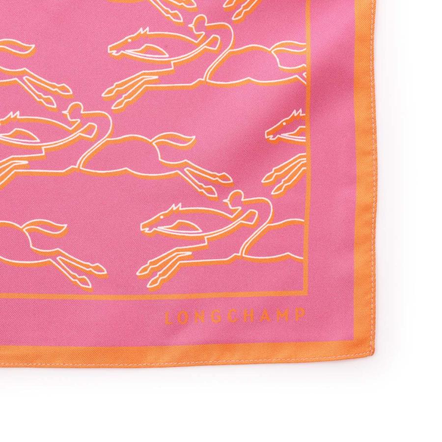 LONGCHAMP（ロンシャン） スカーフ CHEVAUX RECTO VERSO SILK SCARF