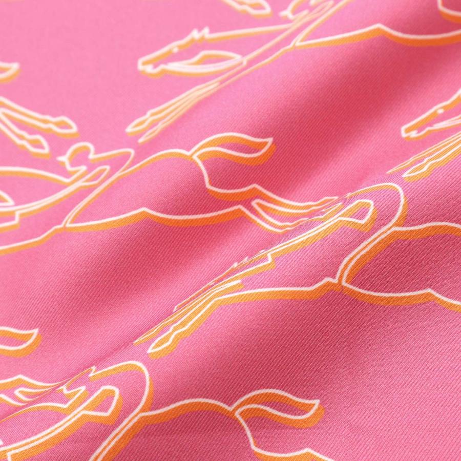 LONGCHAMP（ロンシャン） スカーフ CHEVAUX RECTO VERSO SILK SCARF
