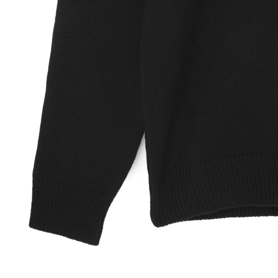 STONE  クルーネックニット ブラック STONE ISLAND（ストーン アイランド） クルーネックニット 508A3