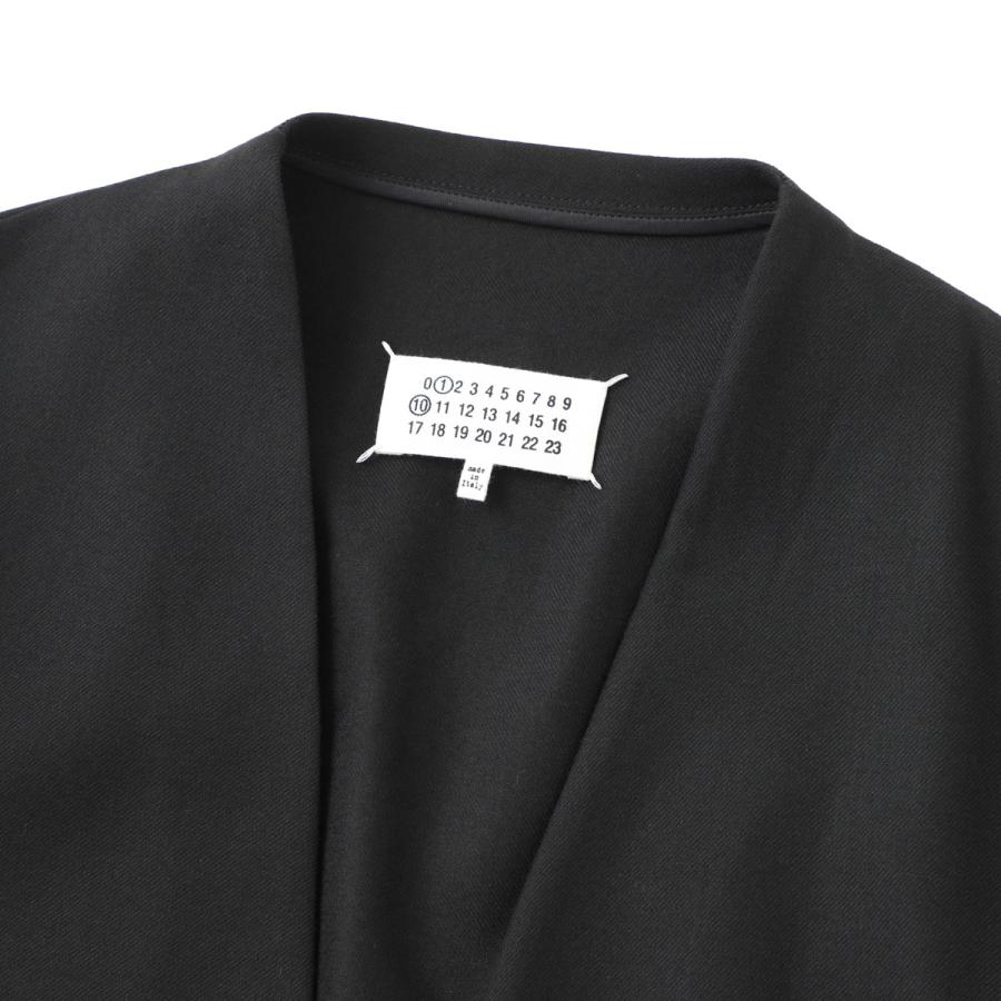 メゾンマルジェラ Maison Margiela ノーカラージャケット MINIMAL JACKET ミニマルジャケット ブラック メンズ s50bn0318-s47782-900の画像